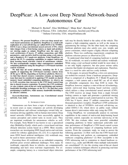 A Low-Cost Deep Neural Network-Based Autonomous Car