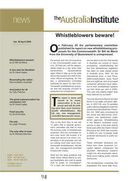 Whistleblowers Beware!