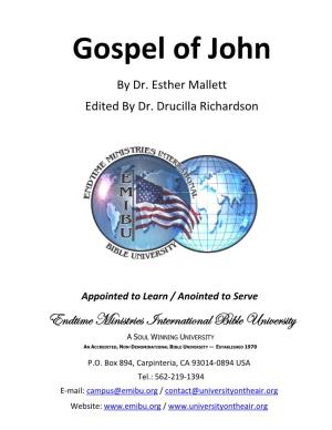 Gospel of John by Dr