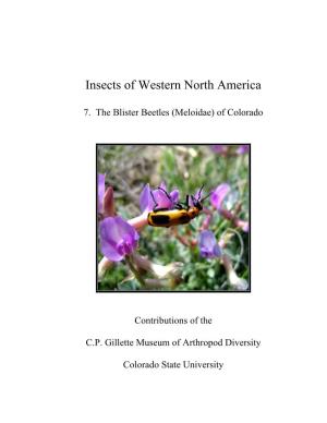 Insects of Western North America
