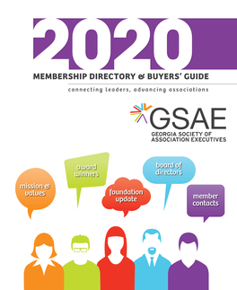 Membership Directory & Buyers' Guide