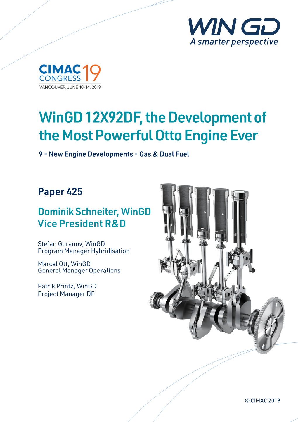 Wingd 12X92DF, the Development of the Most Powerful Otto Engine Ever 9 - New Engine Developments - Gas & Dual Fuel