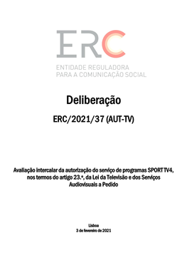 Deliberação ERC/2021/37 (AUT-TV)
