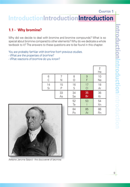 Chapter 1. Introduction Introduction 1.1 - Why Bromine?