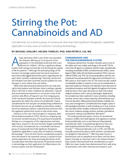 Cannabinoids and AD
