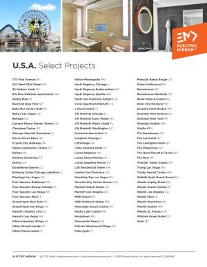 U.S.A. Select Projects