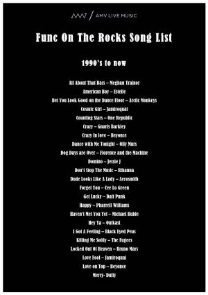 View Song List