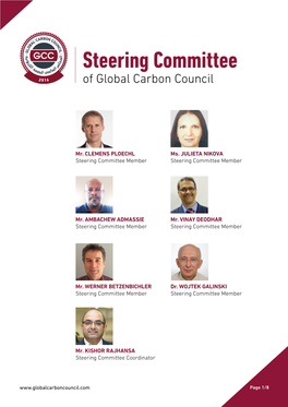 Steering Committee of Global Carbon Council