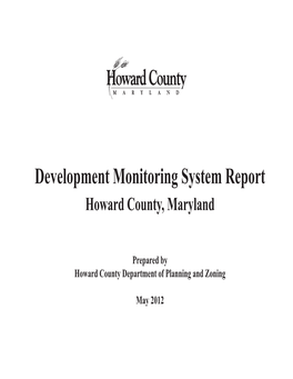 Development Monitoring System Report Howard County, Maryland
