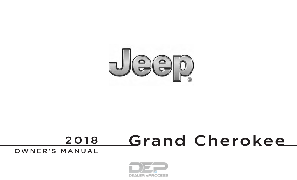 2018 Jeep Grand Cherokee Owner Manual