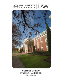College of Law Student Handbook 2019-2020