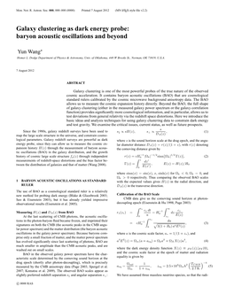 Baryon Acoustic Oscillations and Beyond
