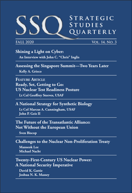 Strategic Studies Quarterly Fall 2020 Vol 14, No. 3