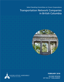 Transportation Network Companies in British Columbia