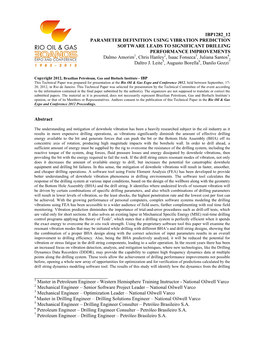 Parameter Definition Using Vibration Prediction Software Leads To