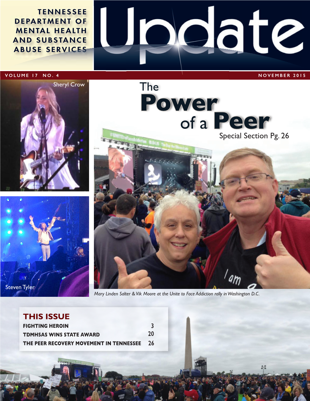 NOVEMBER 2015 Sheryl Crow the Power of a Peerspecial Section Pg
