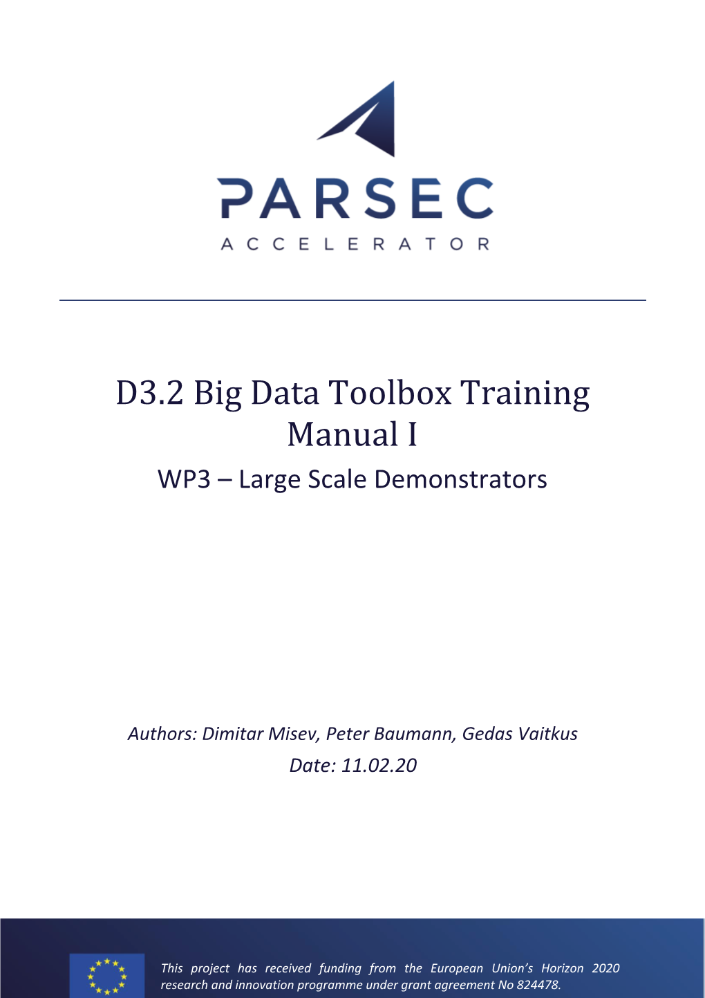 Big Data Tools Service Training Manual I