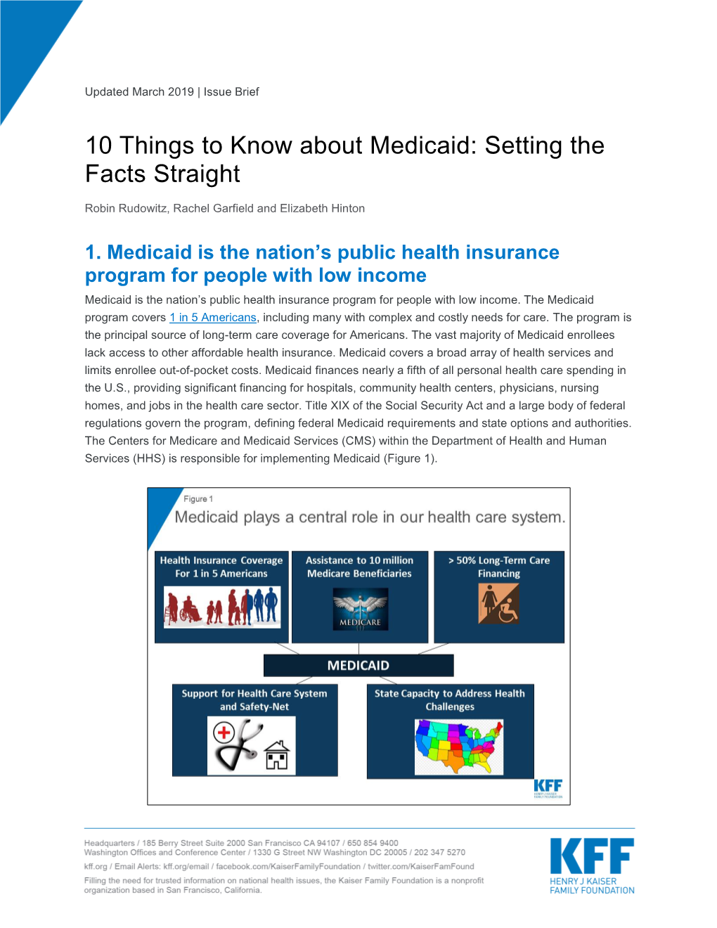 10 Things to Know About Medicaid: Setting the Facts Straight