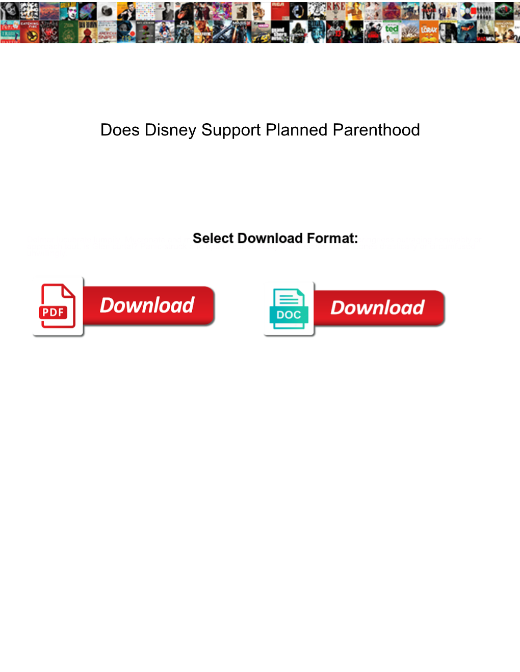 Does Disney Support Planned Parenthood