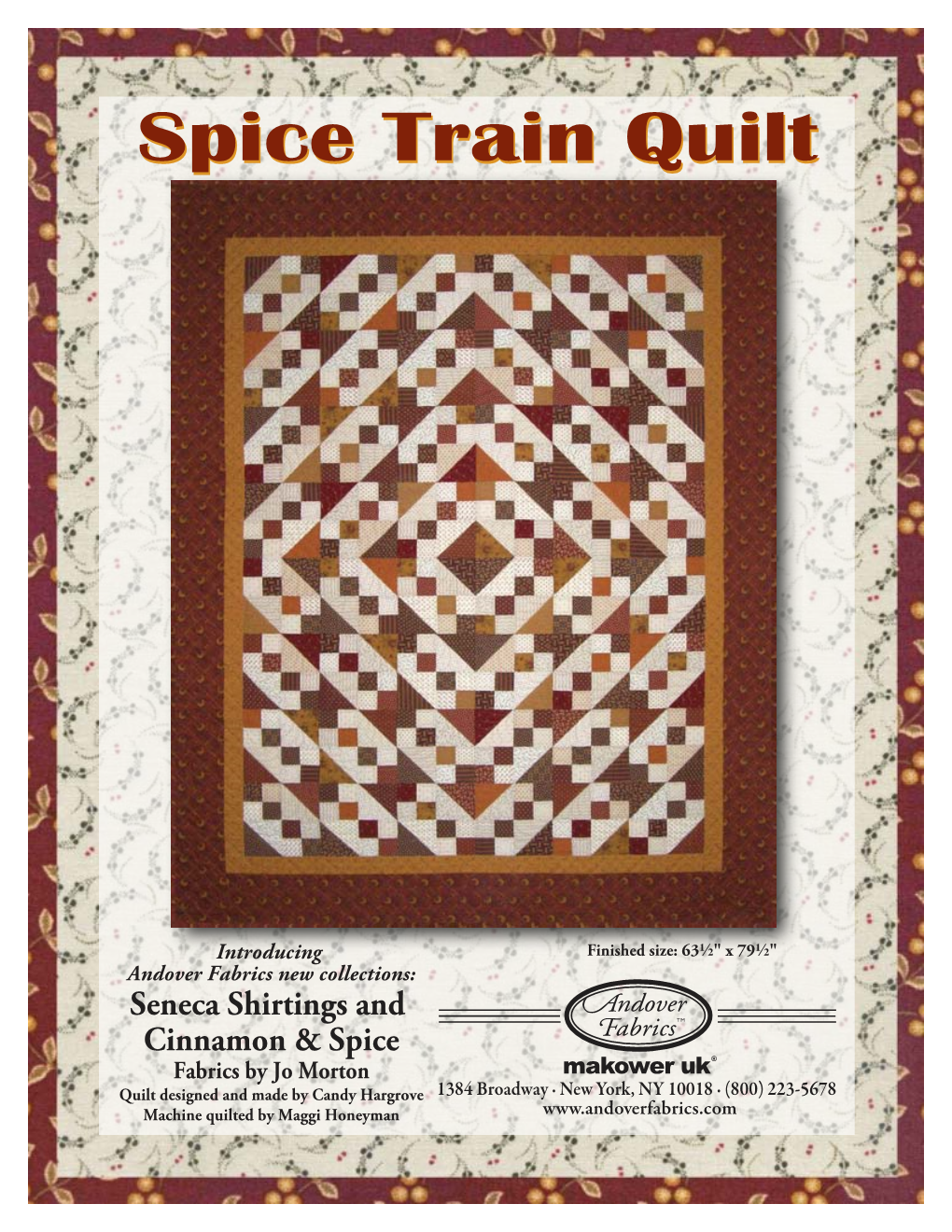 Spice Train Quilt Pattern