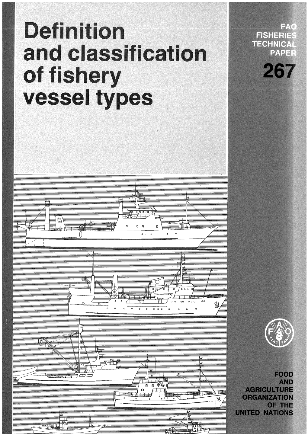 Definition and Classification of Fishery Vessel Types