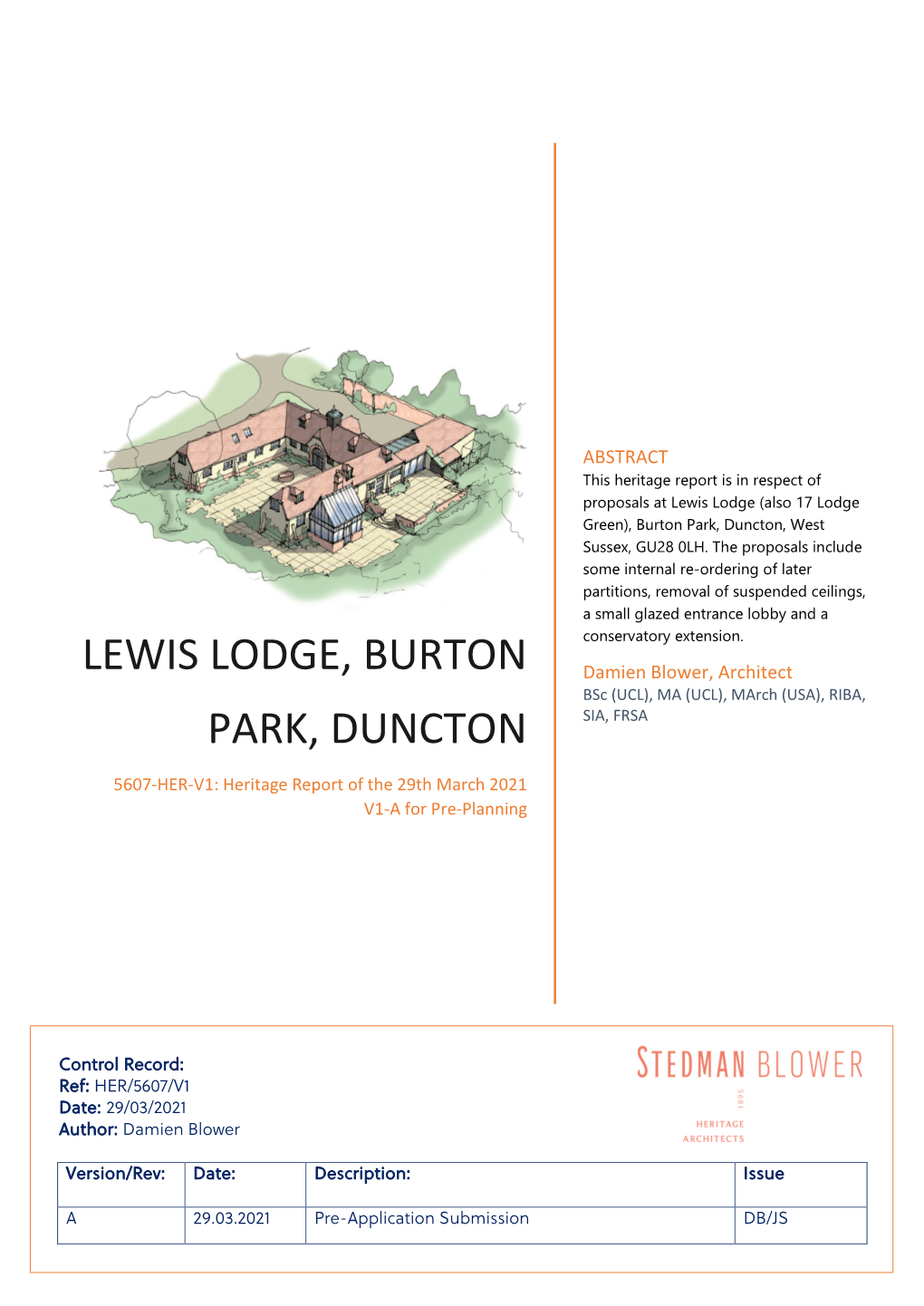 Lewis Lodge, Burton Park, DUNCTON