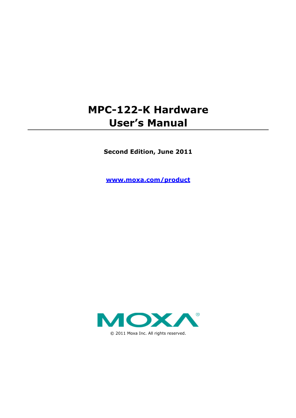 MPC-122-K Hardware User's Manual