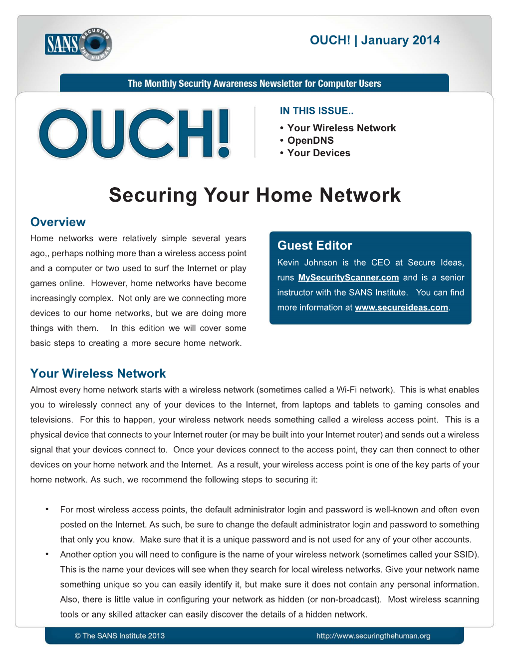 Securing Your Home Network