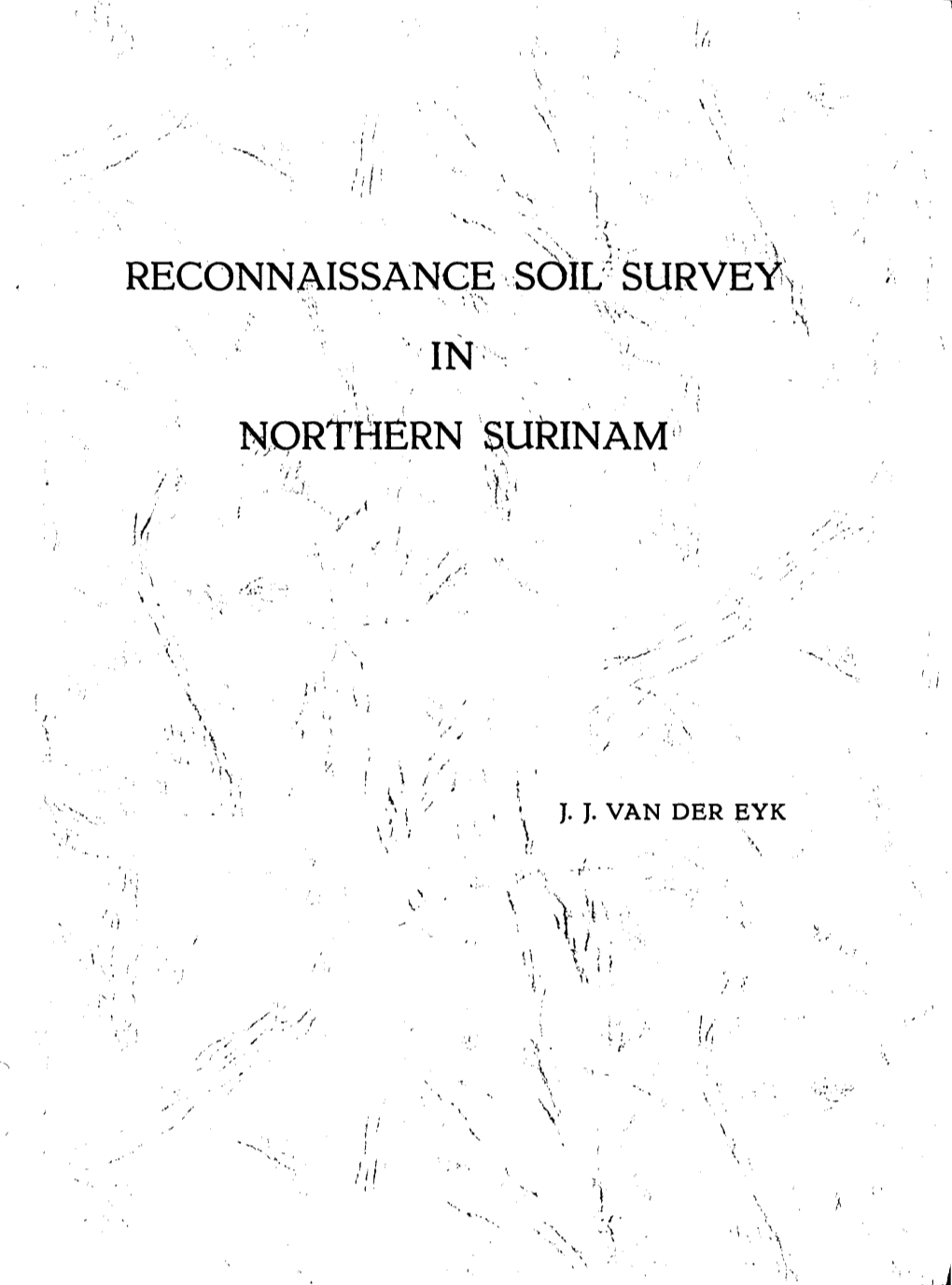 Reconnaissance Soil Survey in Northern Surinam /' '-' U \ . \