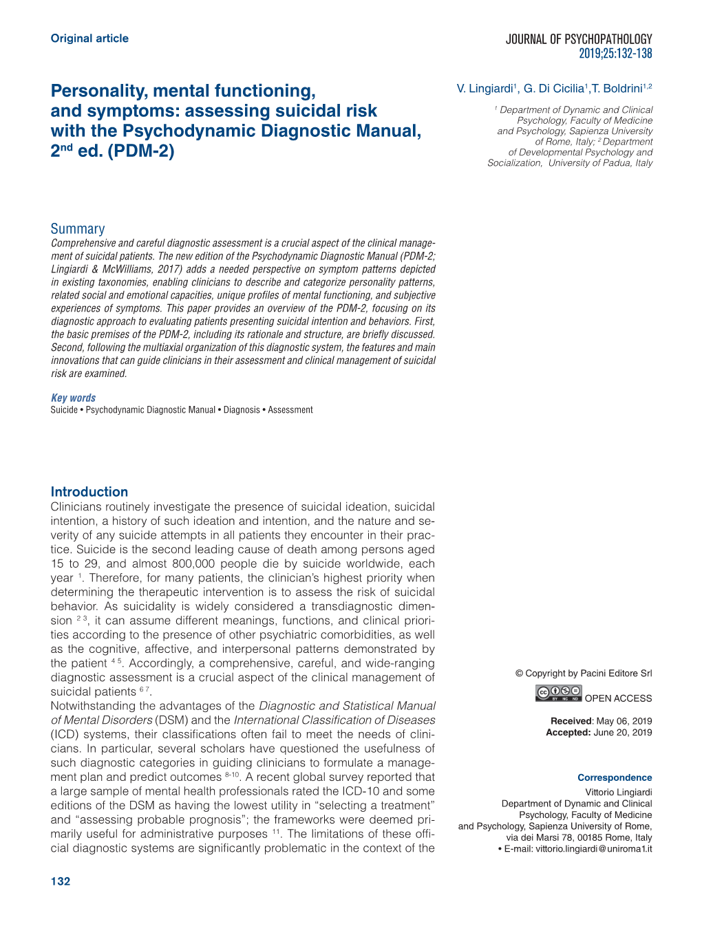 Assessing Suicidal Risk with the Psychodynamic Diagnostic Manual, 2Nd Ed