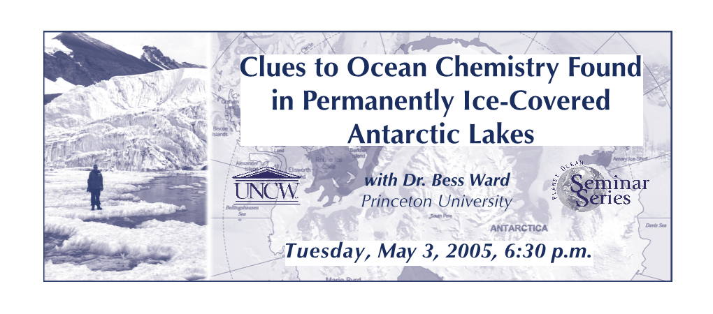 Clues to Ocean Chemistry Found in Permanently Ice-Covered Antarctic Lakes