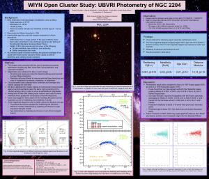 UBVRI Photometry of NGC 2204 Daniel Ornelas¹, Dante Scarazzini¹, Kylie Snyder¹, Paul Allen², Aaron Steinhauer¹, Constantine P