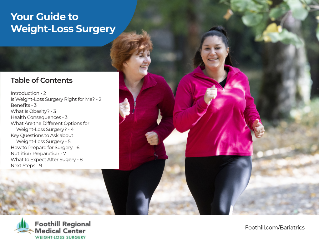 Your Guide to Weight-Loss Surgery