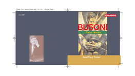 CHAN 9394 Busoni Cover.Qxd 28/1/08 2:06 Pm Page 1