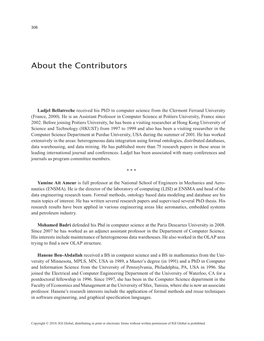 About the Contributors