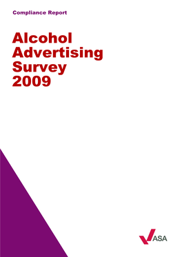 Alcohol Advertising Survey 2009