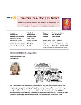 Strathfield Rotary News
