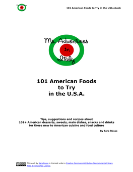 101 American Foods to Try in the USA Ebook