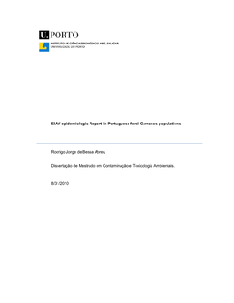 E:\Eiav Epidemiologic Report in Portuguese Feral Garrano