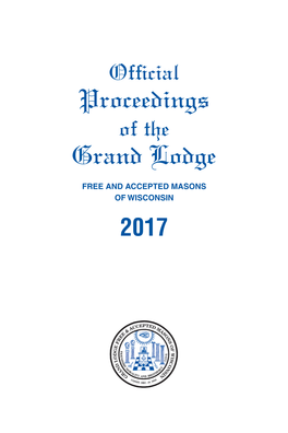 Proceedings Grand Lodge