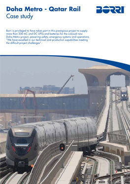 Qatar Rail Case Study