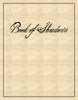 Book of Shadows PDF Template