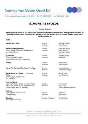 Simone Reynolds