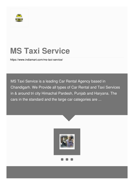 MS Taxi Service