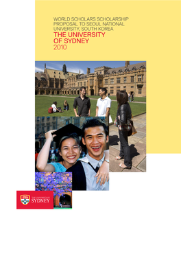 THE UNIVERSITY of SYDNEY 2010 Table of Contents