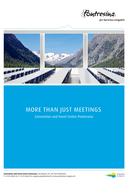 Than JUST Meetings Convention and Event Centre Pontresina