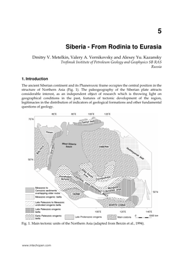 Siberia - from Rodinia to Eurasia