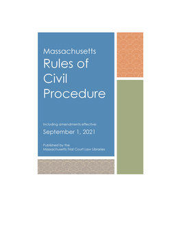 Massachusetts Rules of Civil Procedure