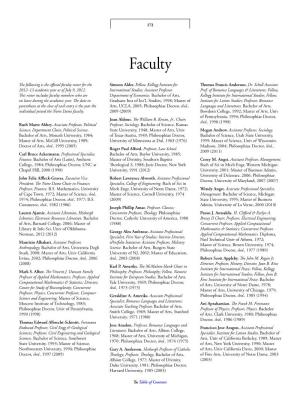 Faculty Faculty