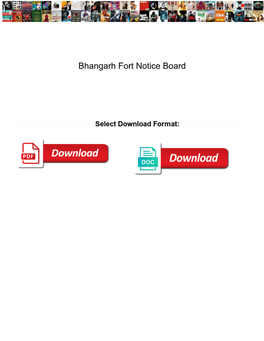 Bhangarh Fort Notice Board